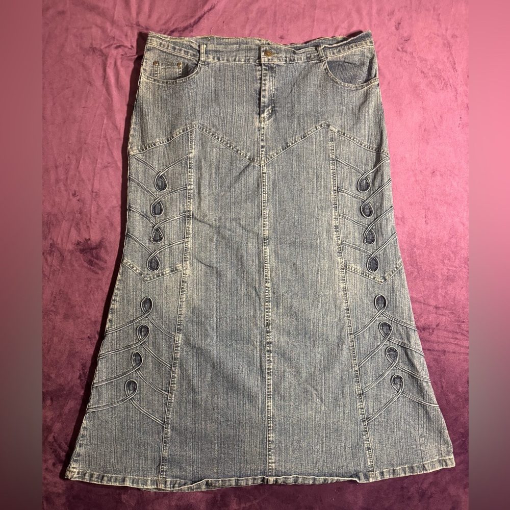 YILUKADAN long jean skirt